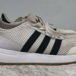 Adidas flashrunner women’s size 7 black & white shoes lace up low top Photo 4