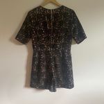 BCBGMAXAZRIA Black Lace Romper Photo 11
