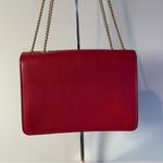 Fendi Chain Bug Crossbody Bag in Red Pebbled Calfskin Leather - Preowned Photo 2