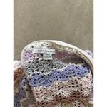 American Eagle Womens Size Medium Pastel Cropped‎ Crochet Halter Boho Beachy Purple Photo 6