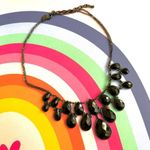 Joan Rivers black teardrop statement necklace Photo 3