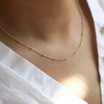 Madewell  Necklace Minimalist Design Gold Chain Women’s Jewelry NEW Photo 0