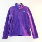 The North Face  Fleece Purple Full Zip Lightweight Winter Hiking Jacket Sz M GUC Photo 0