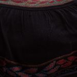 Peruvian Connection Black Cotton Geometric Andean Bodycon Dress - S Photo 9