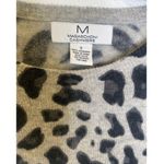 Magaschoni M Cashmere Longsleeve Lightweight Animal Print Sweater Sz Small Photo 1