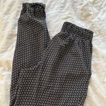 Xhilaration Black and white flower joggers Photo 2