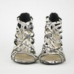 Madden Girl Women's 7.5 Gray & beige snake print high heel sandals shoes DALISSA Photo 4