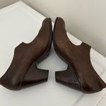 Born Shoes Born Crown Leather Slip On Mary Jane Heels Brown Size 10 Photo 4