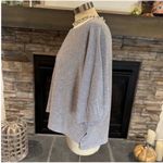 Anthropologie  Heather Gray Silver Knit Sweater Top Photo 9