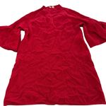 MOTH Dress Womens Medium Cherry‎ Red Chester Bell Sleeve Sweater Anthropologie Photo 1