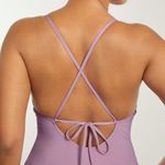 Everlane The String One-Piece Pink Tie Low Back Swimwear Women’s Size Large A10 Photo 1