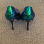 Dune London  Blue/Green Metallic Pumps Size 38 Photo 2