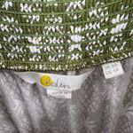 Boden Dress Green Pineapple All Over Print Sleeveless Smocked Bodice Stretch 4 Photo 3