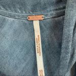 Free People Sleeveless Tie Neck Blue Top Photo 3