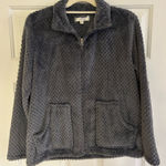 Cuddl Duds  Charcoal Teddy Jacket Photo 0