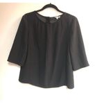 Reiss  Grace Black Button-Detail Blouse size 8/40 excellent condition Photo 2