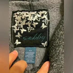 Sebby Black/Charcoal Knit Jacket,Size Small good condition Worn few times Photo 5