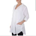 CP Shades  TETON Tunic Top Shirt White‎ Cotton Size Medium Photo 1