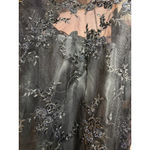 Alexandra Grecco by Anthropologie 6 Black Tulle Embroidered Beaded A Line Skirt Photo 7
