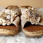 Life Stride  Flower Heel Chic Cute Size 8 1/2 Ridley 8.5 Shoes Floral Boho Vaca Photo 0