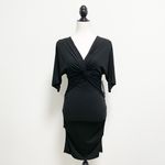 Nicole Miller  V Neck Dolman Short Sleeve Cinching Photo 1