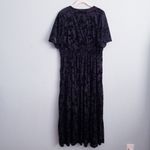 Baltic Born  Bronwyn Black Floral Velvet Midi Dress Photo 5