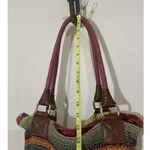 The Sak Crochet Multi Colored Stripes Boho Shoulder Bag Purse Photo 9