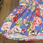 Matilda Jane Periwinkle Floral Tunic Top XL Flowy Soft Boho Photo 3