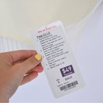 Lululemon NEW Pleat On Long Sleeve Top Crewneck Cream Women's 6 Photo 7