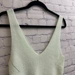 Gentle Fawn Knit Tank Light Lime Green V Neck Size Small Summer Boho Photo 1