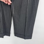 Armani Collezioni Armani‎ Collezioni Pinstripe Pleated Wool Blend Trouser Pants Size 12 Academia Photo 6