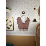 Free People  Multicolored Annie Hall Crochet Sweater Crop Top - Size - Medium Photo 2