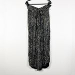 IRO Gixie Black Gray Abstract Print Pattern Chiffon Wide Leg Trouser Pants 36 Photo 0