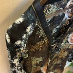 Custo Barcelona  Tiger and floral print 100%Silk tunic dress, long sleeve, size S Photo 6