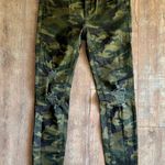 Judy Blue  Olive Camouflage Skinny Fit Distressed Stretch Jeans Size 3/26 Photo 1