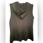 CAbi  black hooded zip up vest Photo 1