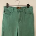 Judy Blue  Teal Green Garment Dyed Straight Leg Jeans Stretchy Women size 9 / 29 Photo 2