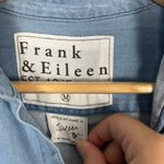 Frank & Eileen  button Shirt size M Womens Distressed Long Sleeve Cotton Photo 2