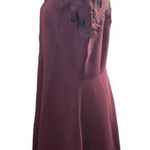 Maison Jules  maroon lace top with cream collar size XL knee length dress. Photo 1