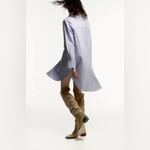 ZARA LOW HEEL SPLIT LEATHER HIGH SHAFT BOOTS Photo 4