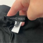 Ming Wang  Womens Size Large Cropped Black Pants Pull-on Stretch Wide Leg Office Photo 1