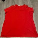 Michael Kors  Red Top with Gold Zipper Photo 0