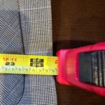 George Stretch Gray/Black/White/Blue Plaid Blazer Sz 14 With Shoulder Pads Photo 11