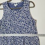 J. Jill Blue Daisy Floral Print Sleeveless Dress Size Medium Photo 8