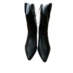 A New Day Ankle Boots Donna Women's Size 10 Black 3½" Heel Side Zip Faux Leather Photo 5