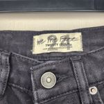 Free People black raw hem curvy straight jeans Photo 3