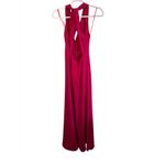 Jill Stuart JILL Plunge Deep V Cross Back Cut Out Maxi Dress Gown Gossip Pink 0 Photo 9