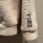 PINK - Victoria's Secret University of Washington UW VS Pink Fleece Coat Zip Up Size Small Photo 3