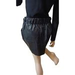 ZARA  Faux Leather Mini Skirt‎ With Side Pockets Size M Photo 3