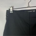 Mango  Black High Rise Side Zip Straight Leg Dress Trouser Pants 4 Photo 2